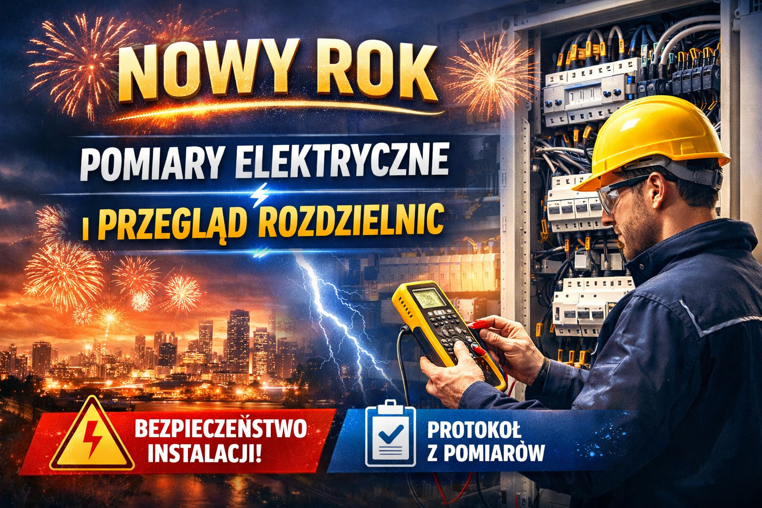 Nowy Rok – najlepszy moment na pomiary elektryczne i przegląd rozdzielnic